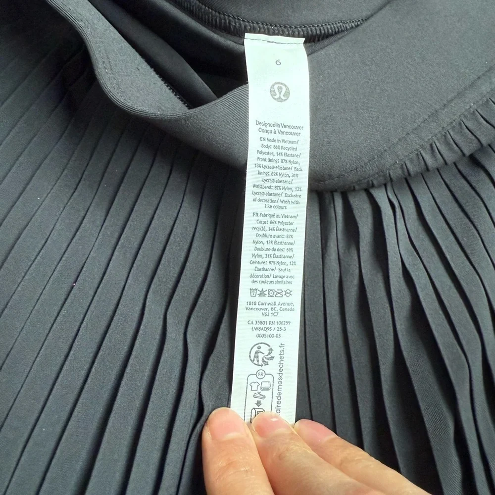 Lululemon Varsity High-Rise Pleated Tennis Skirt